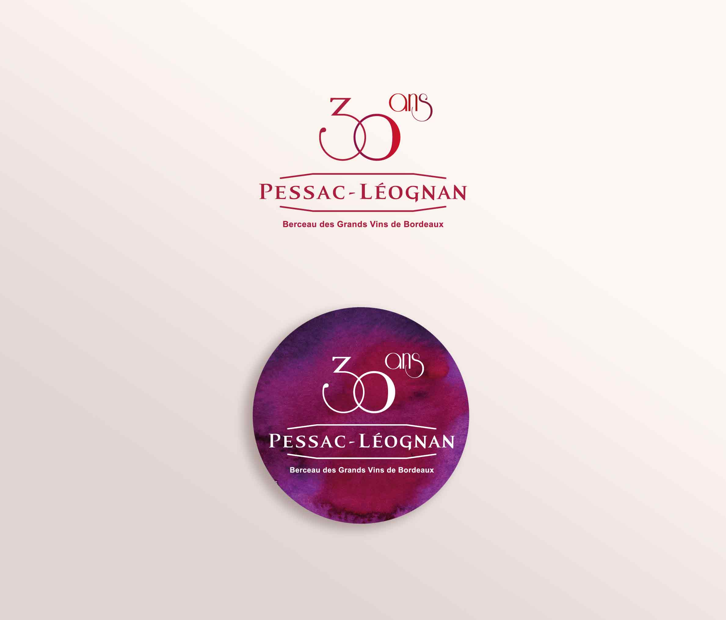 Logo 30 ans Pessac-Léognan (proposition non retenue)
